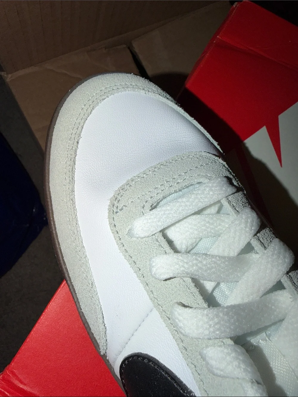 Nike Killshot 2 Leather in White, Black, Light Silver, & Gum Dark Brown